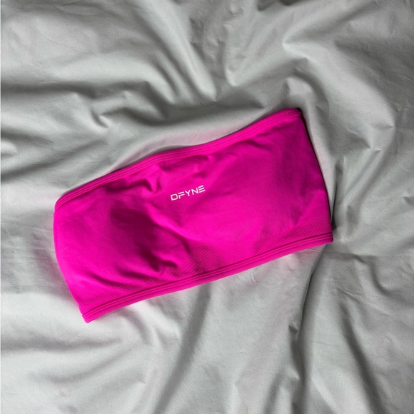 Dfyne Tops - Dfyne Impact Backless Bandeau in Bright Fuchisa